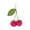 Blue Moon Studio™ Fuzzy Cherry Bag Charm